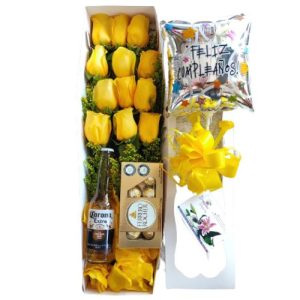 Caja de rosas completa