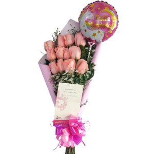 Bouquet de rosas rosadas- Floristeria cali