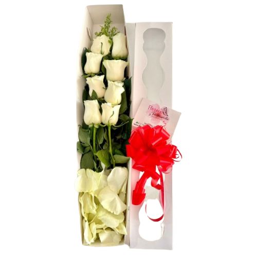 Caja de rosas -floristería Cali
