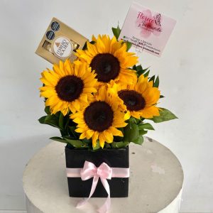 Ramo de girasoles floristería Cali