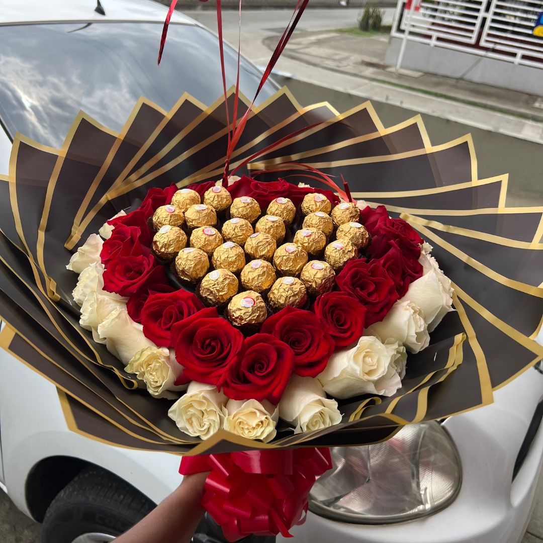 Ramo buchón de amor- Floristeria en cali
