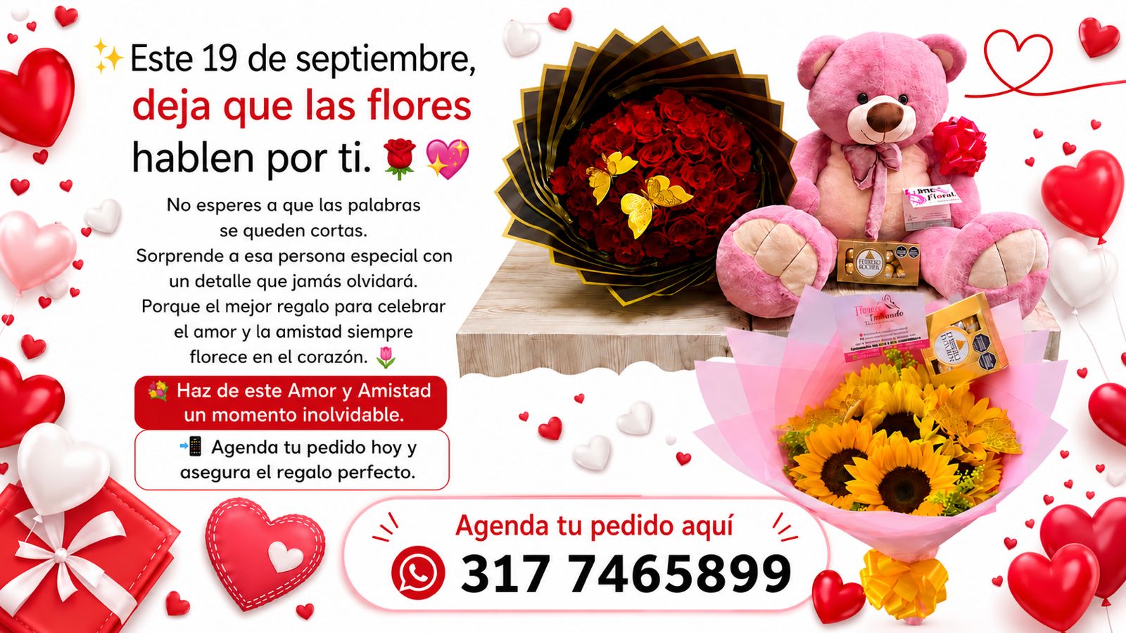 Bouquet de 12 rosas rojas -floristería Cali